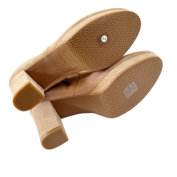 NWT Donald Pliner Labell Suede Platform Chunky Boot Tan Size 10 - Picture 14 of 15